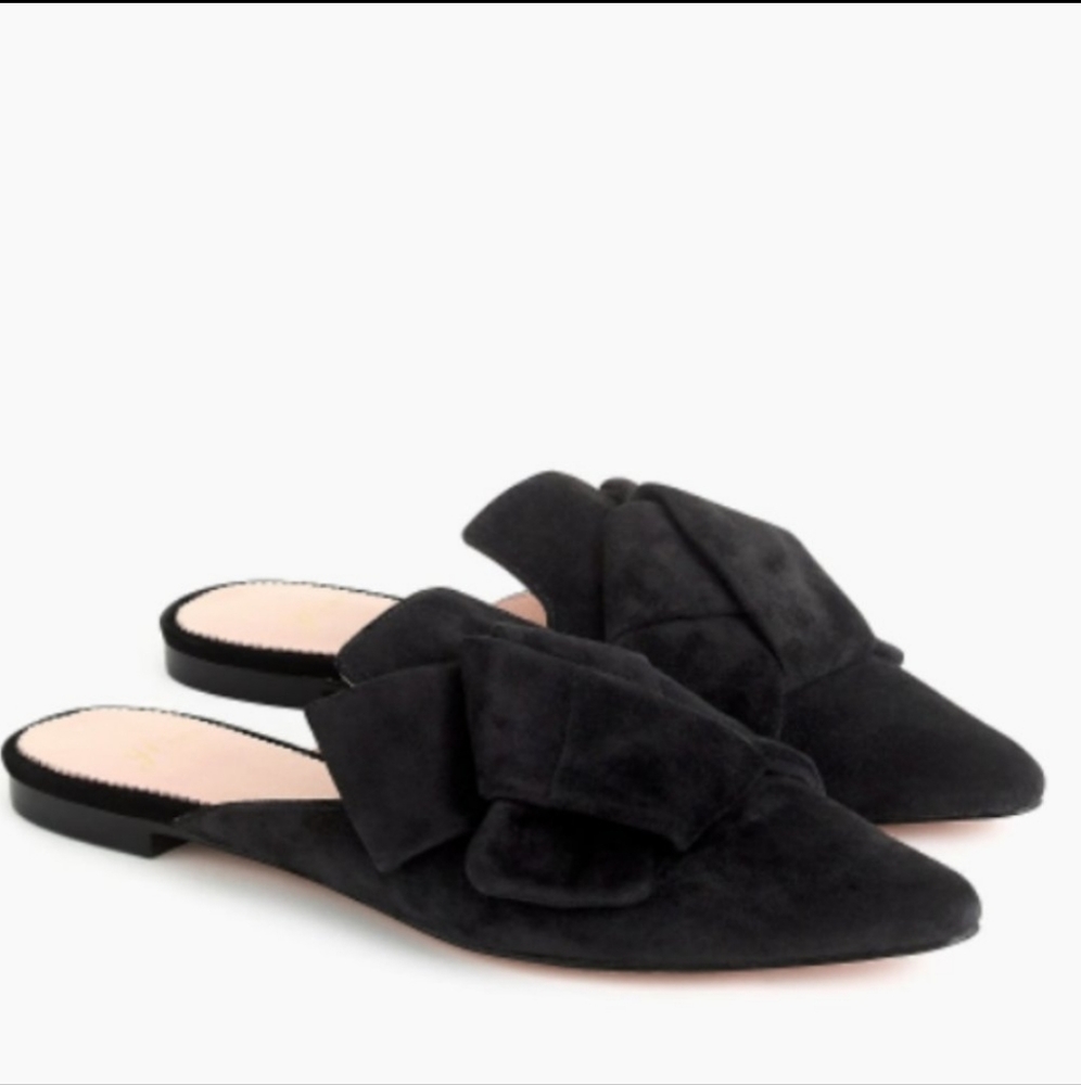 J. Crew Pointed Toe Flats in Suede